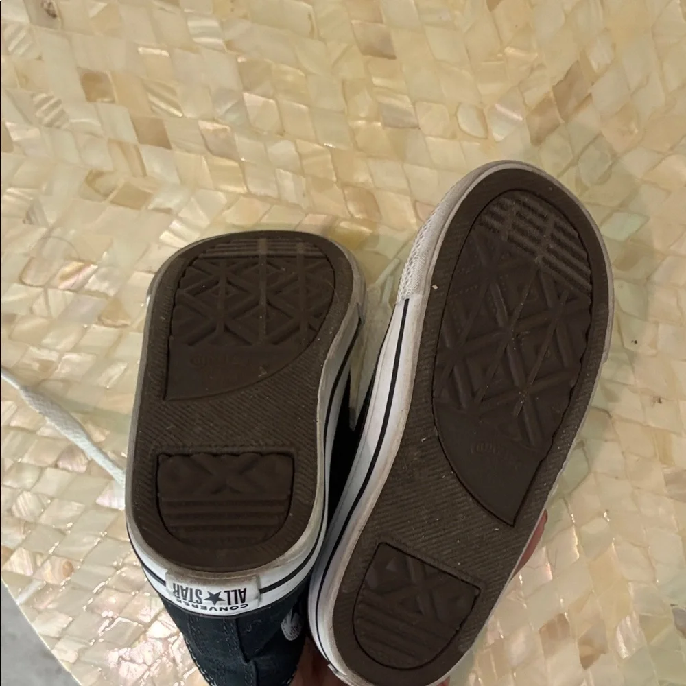 Converse Kids Black and White High-Top Sneakers